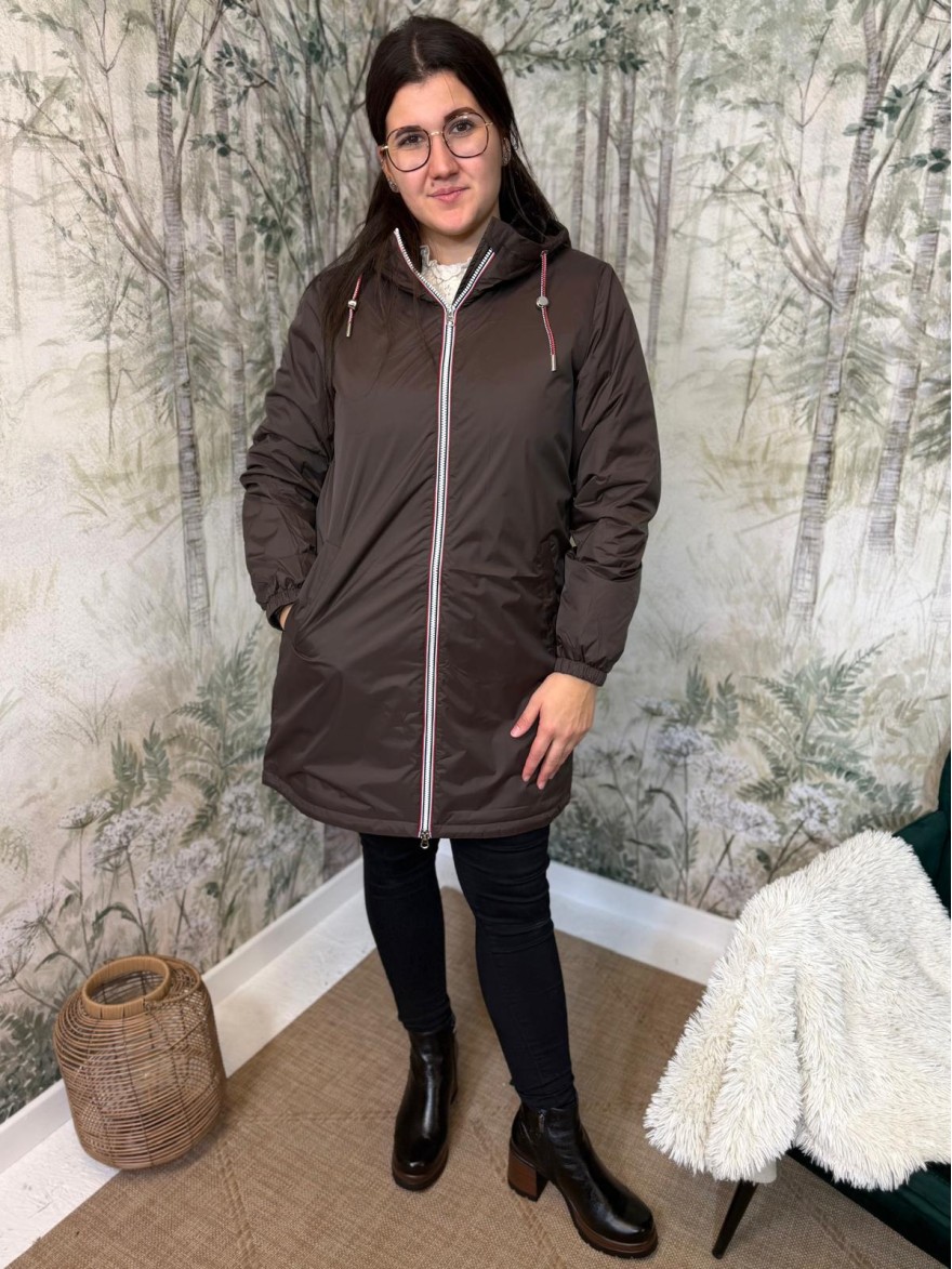 Imperméable Fourré Marron Laura Jo | Marina & Paloma
