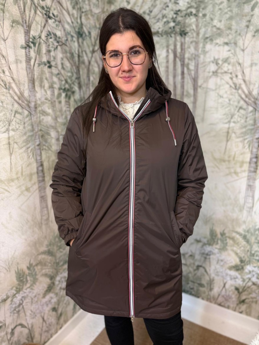 Imperméable Fourré Marron Laura Jo | Marina & Paloma
