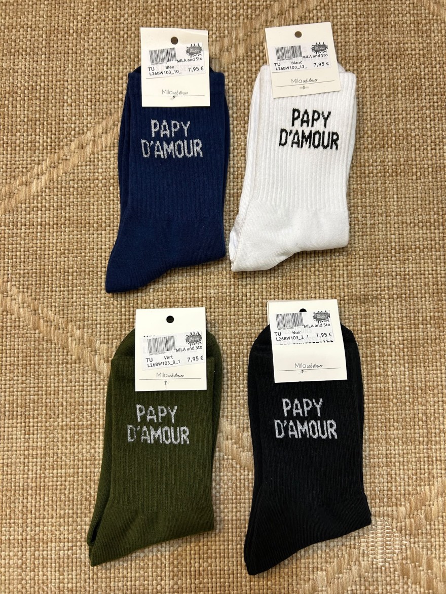 Chaussettes Homme Papy d'Amour | Mila and Stories