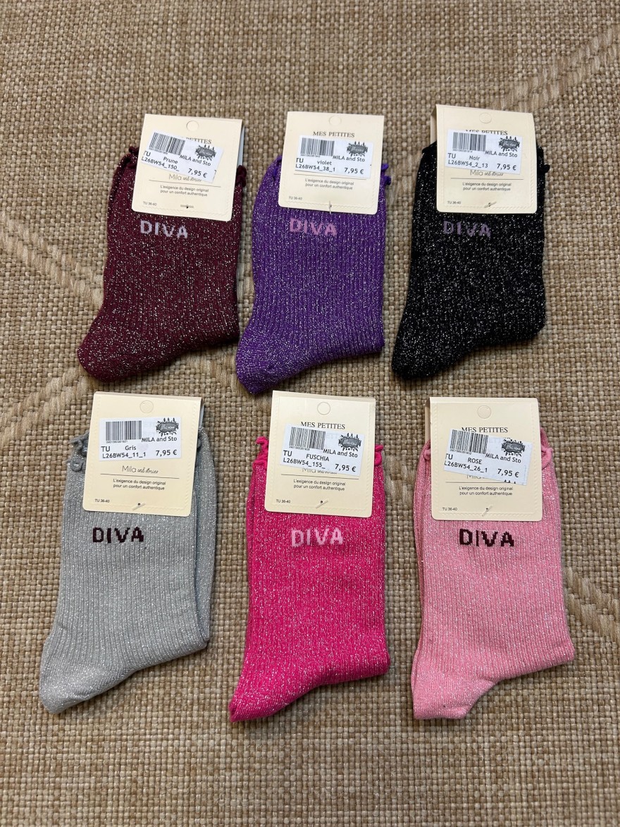 Chaussettes à Paillettes Diva Femme | Mila and Stories
