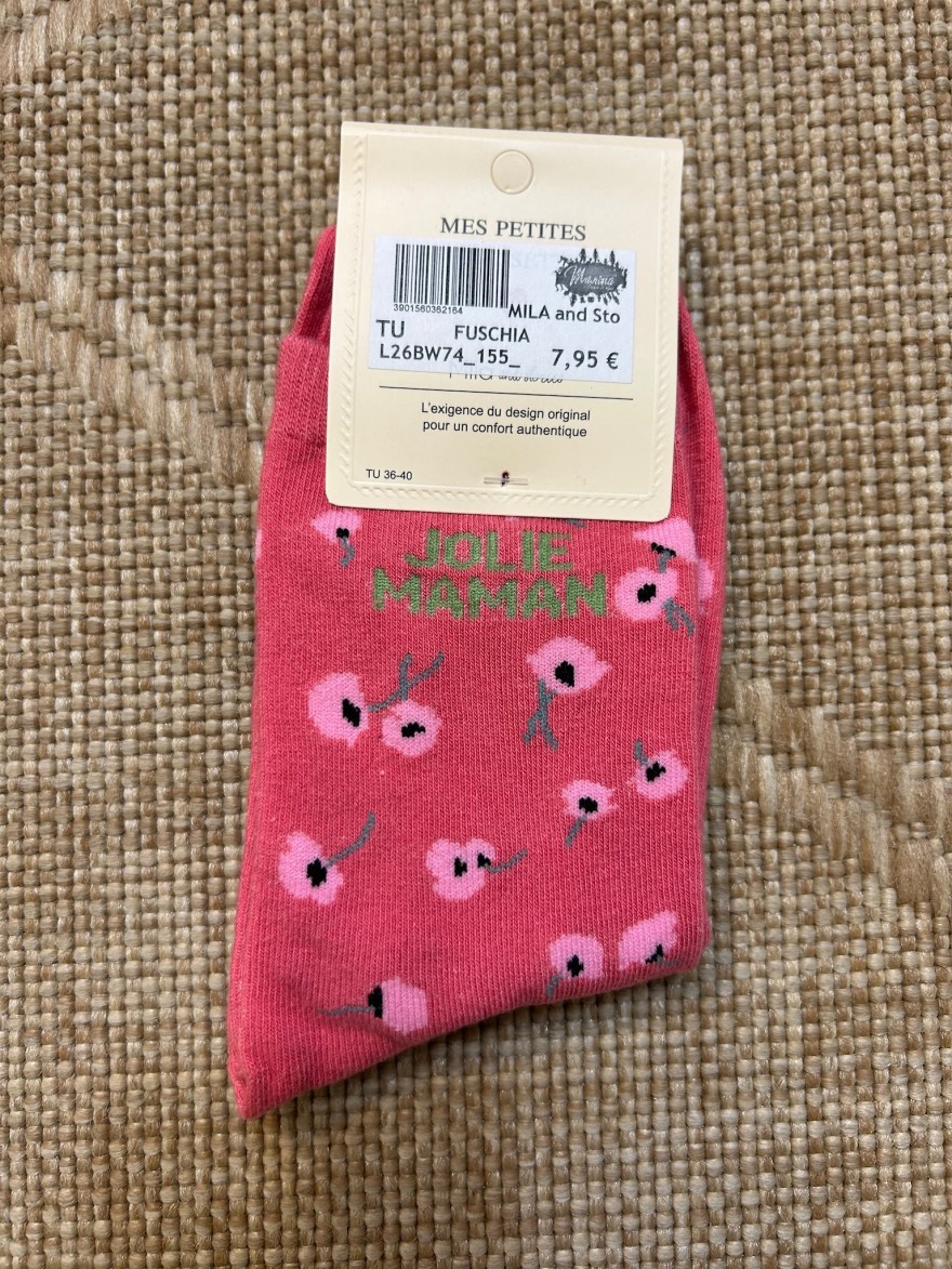 Chaussettes Fantaisie Fleuries Jolie Maman | Mila and Stories