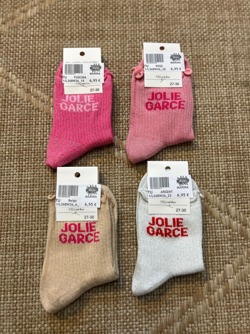 Chaussettes à Paillettes Jolie Garce Enfant | Marina & Paloma