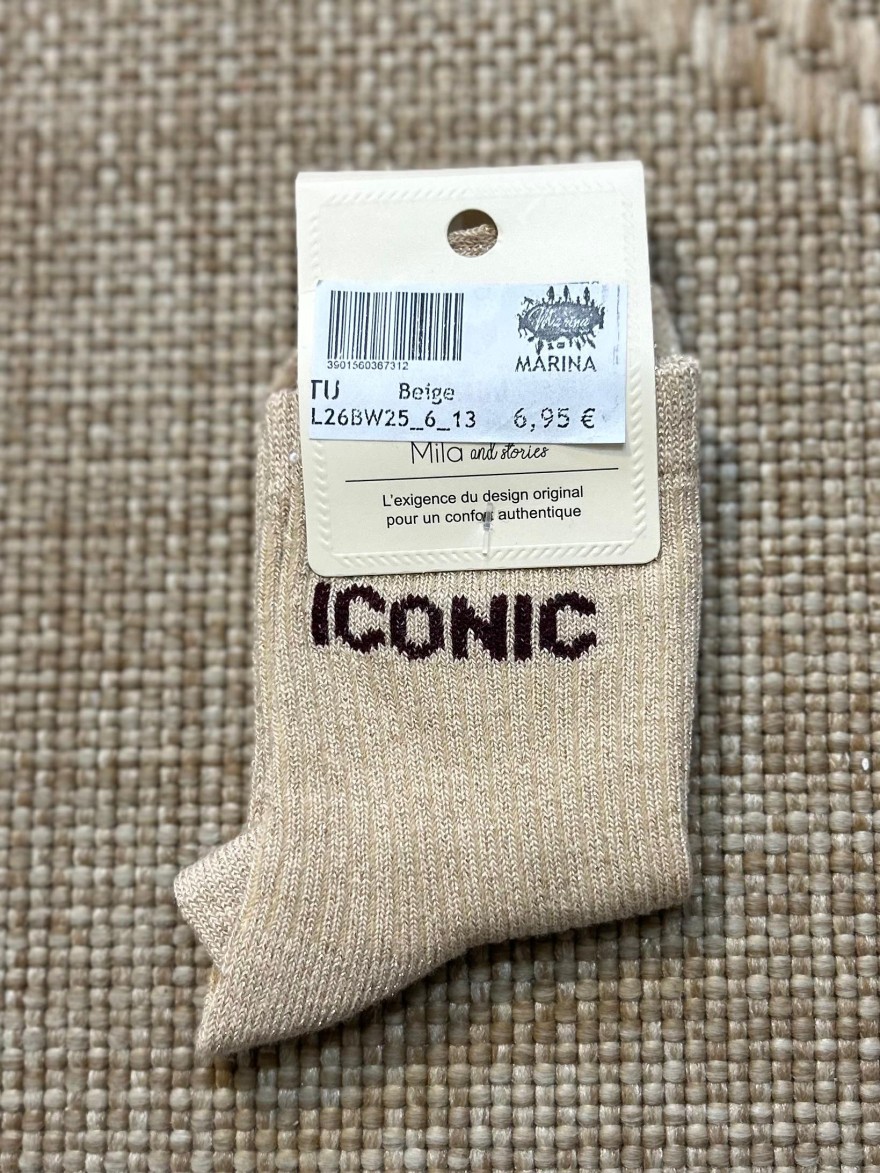 Chaussettes à Paillettes Iconic Enfant | Marina