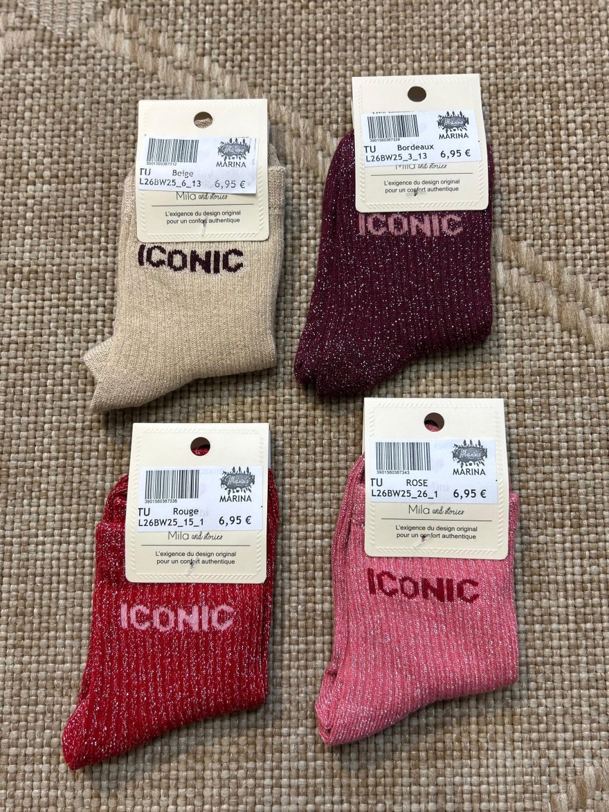 Chaussettes à Paillettes Iconic Enfant | Marina