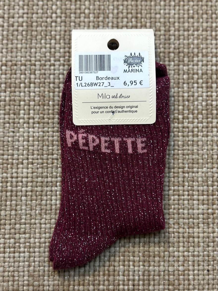 Chaussettes à Paillettes Pépette Enfant | Marina