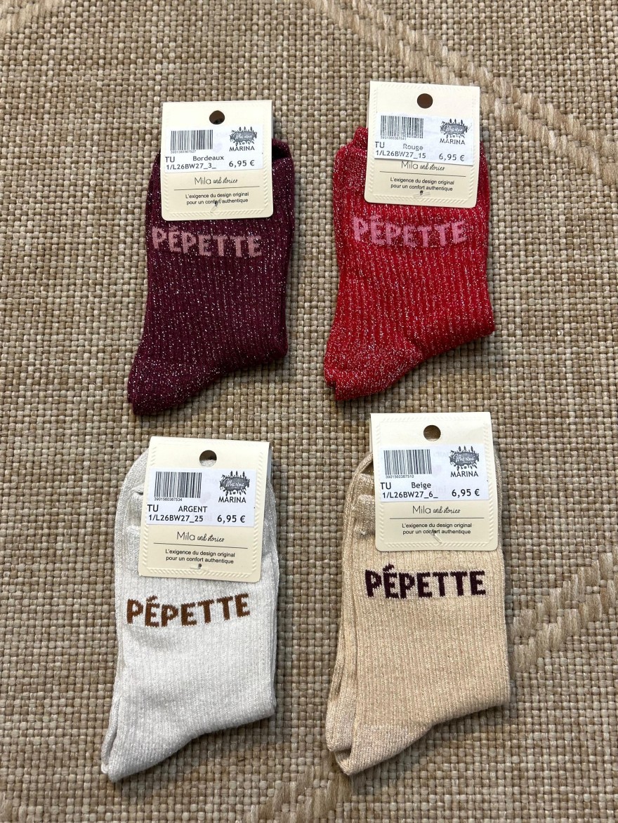 Chaussettes à Paillettes Pépette Enfant | Marina