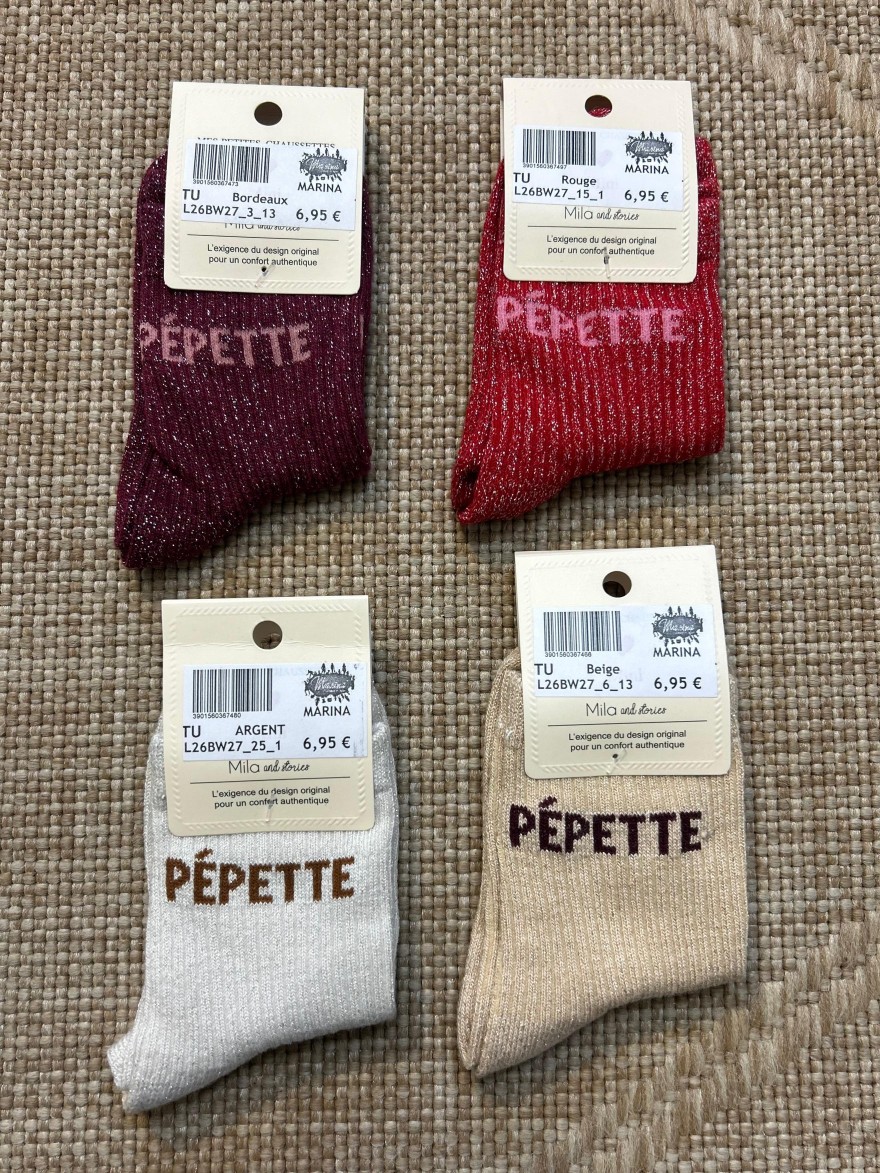 Chaussettes à Paillettes Pépette Enfant | Marina