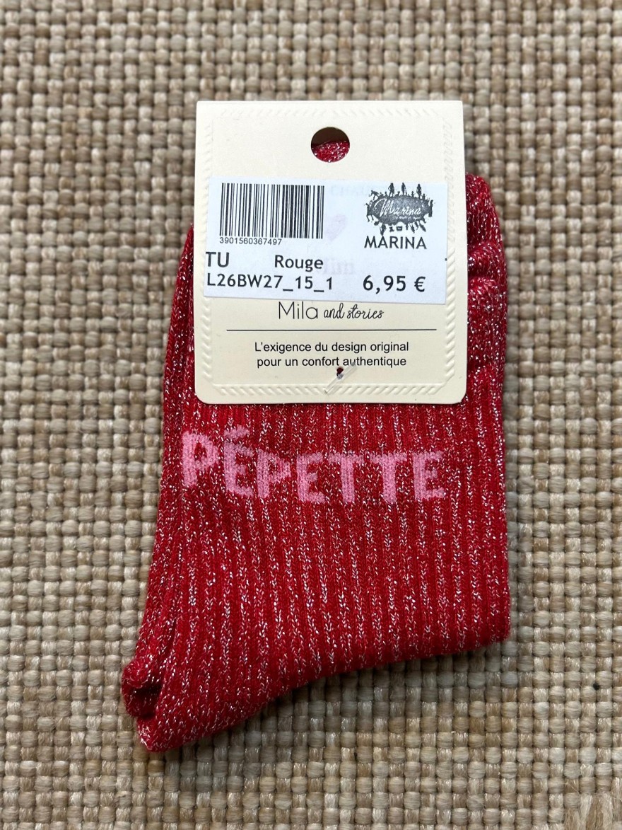 Chaussettes à Paillettes Pépette Enfant | Marina