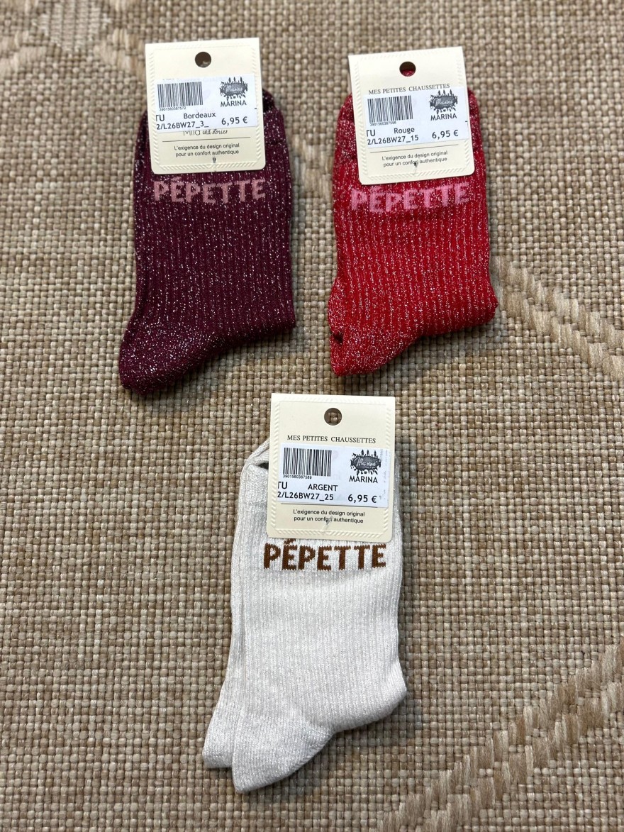 Chaussettes à Paillettes Pépette Enfant | Marina