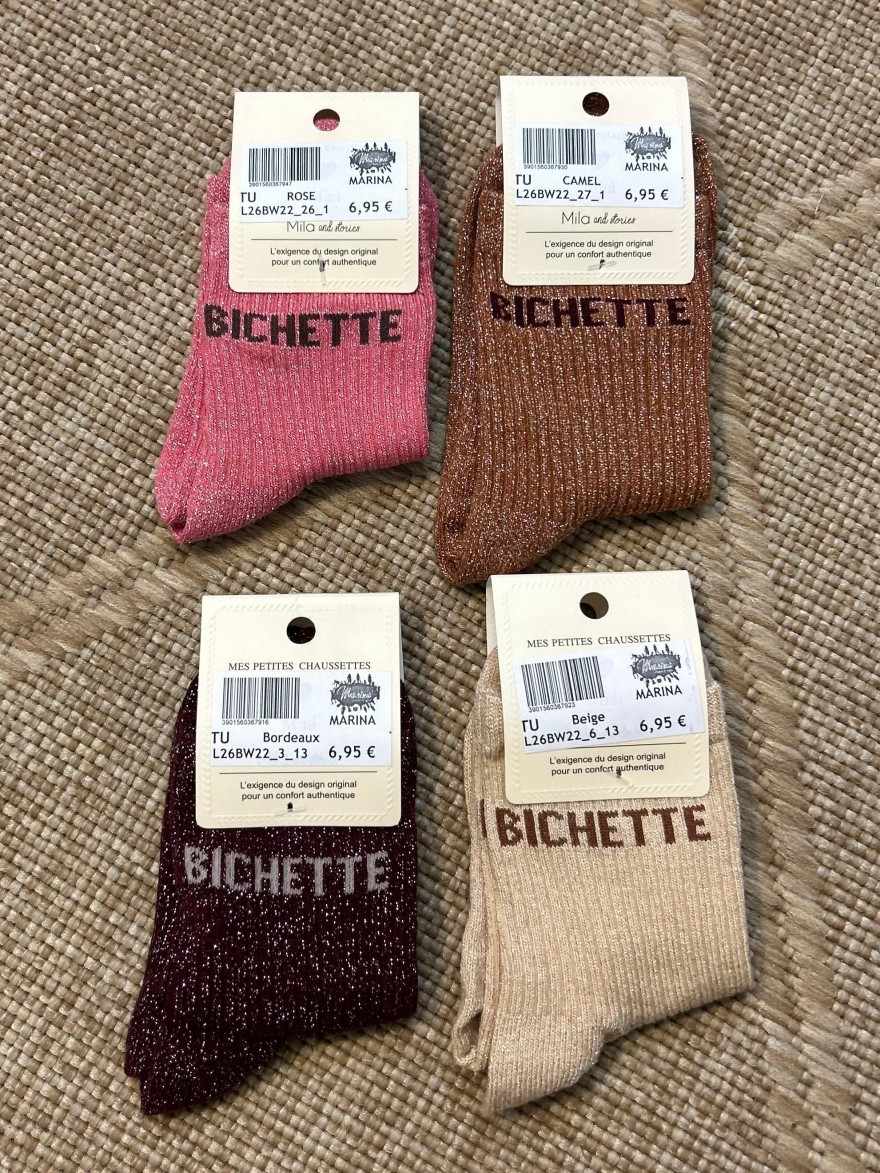 Chaussettes à Paillettes Bichette Enfant | Marina