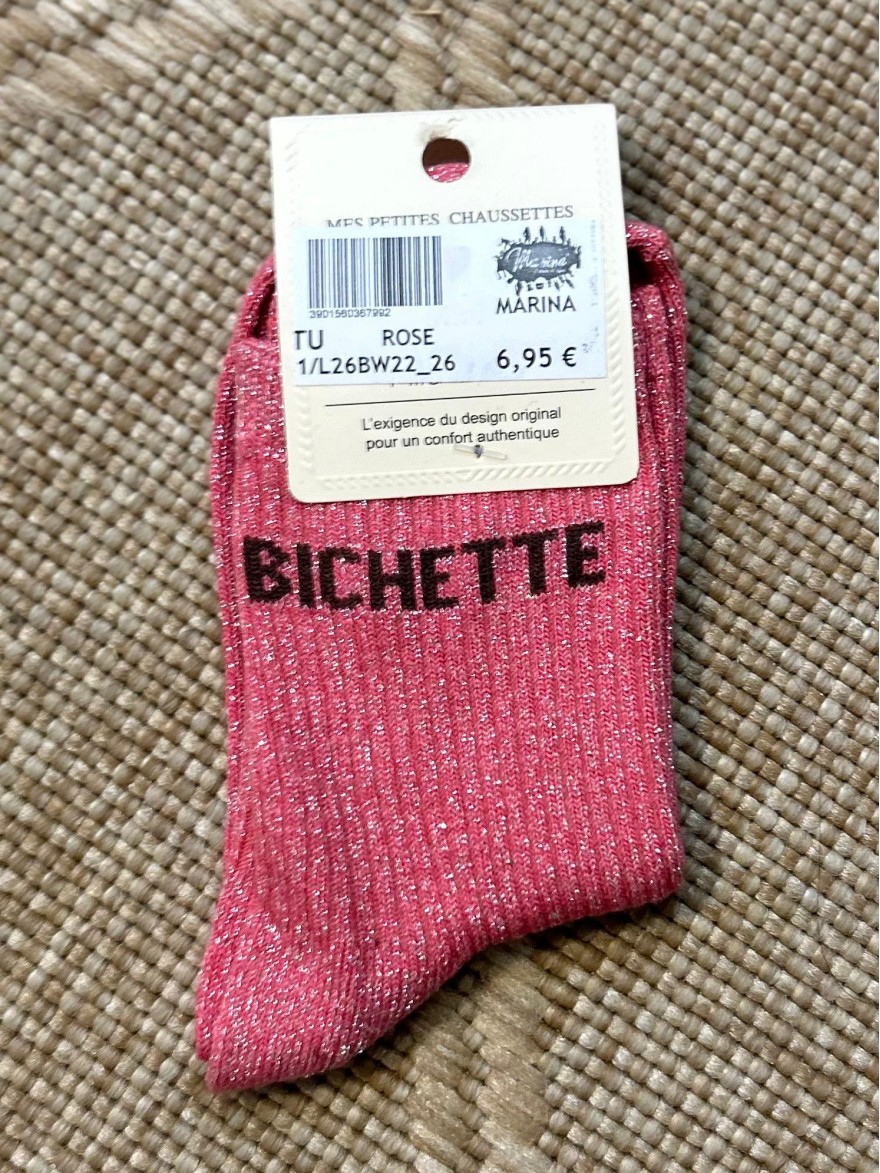 Chaussettes à Paillettes Bichette Enfant | Marina