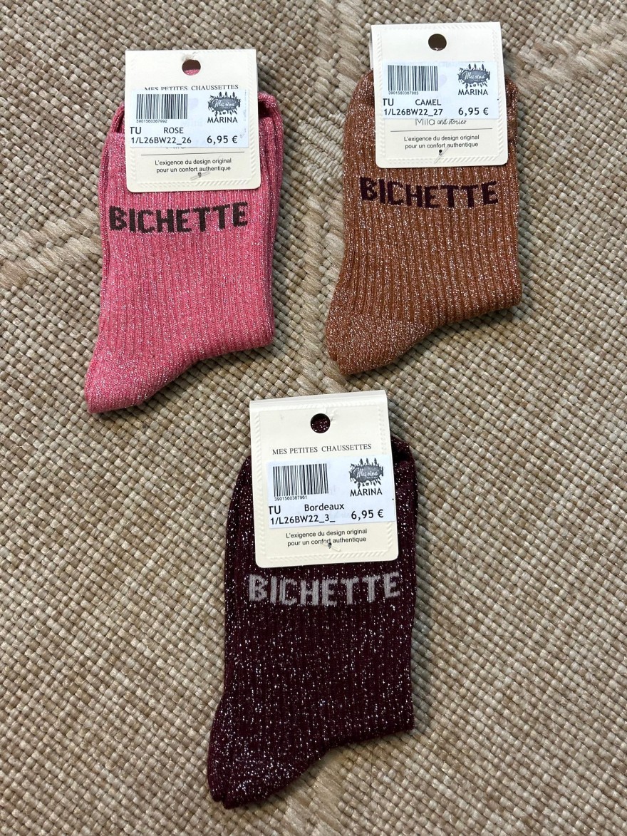 Chaussettes à Paillettes Bichette Enfant | Marina