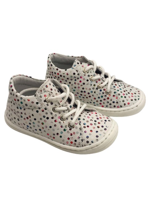 Chaussure Bellamy Princesse Blanche à Pois | Ludique & Confort | Marina & Paloma