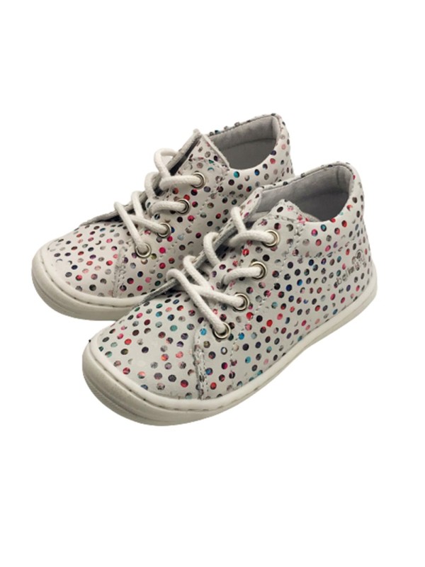 Chaussure Bellamy Princesse Blanche à Pois | Ludique & Confort | Marina & Paloma