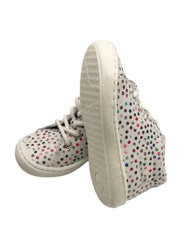 Chaussure Bellamy Princesse Blanche à Pois | Ludique & Confort | Marina & Paloma