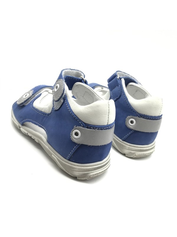 Nu-pied bleu à scratch Bellamy Rue | Boutique Marina