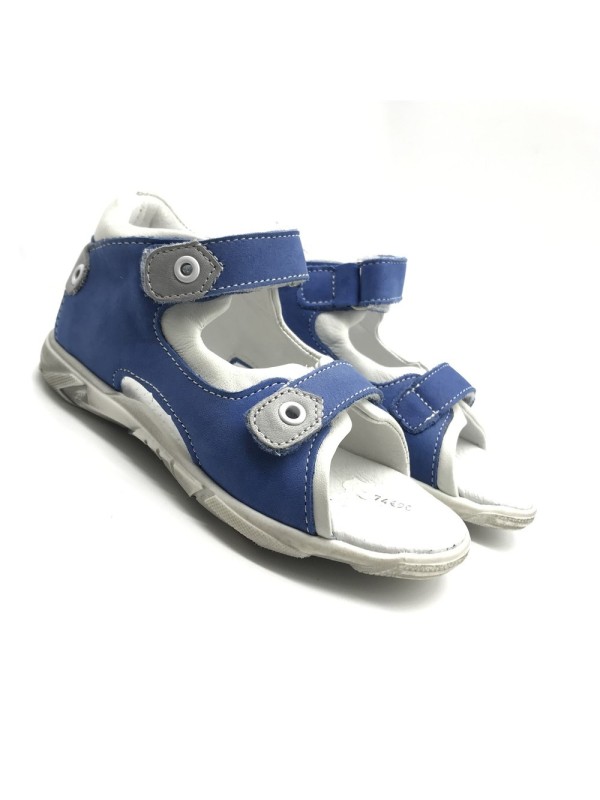 Nu-pied bleu à scratch Bellamy Rue | Boutique Marina