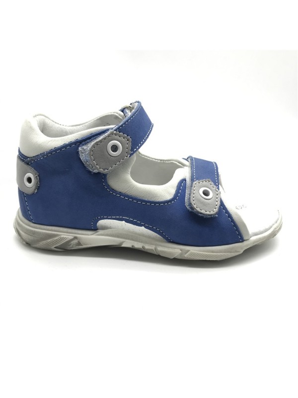Nu-pied bleu à scratch Bellamy Rue | Boutique Marina