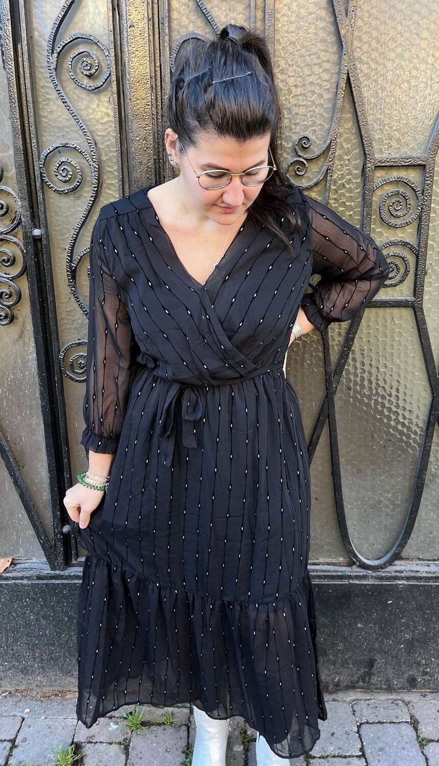 Robe Longue Lucas & Emma épaules Dénudées – Taille M, Neuve Sans étiquettes