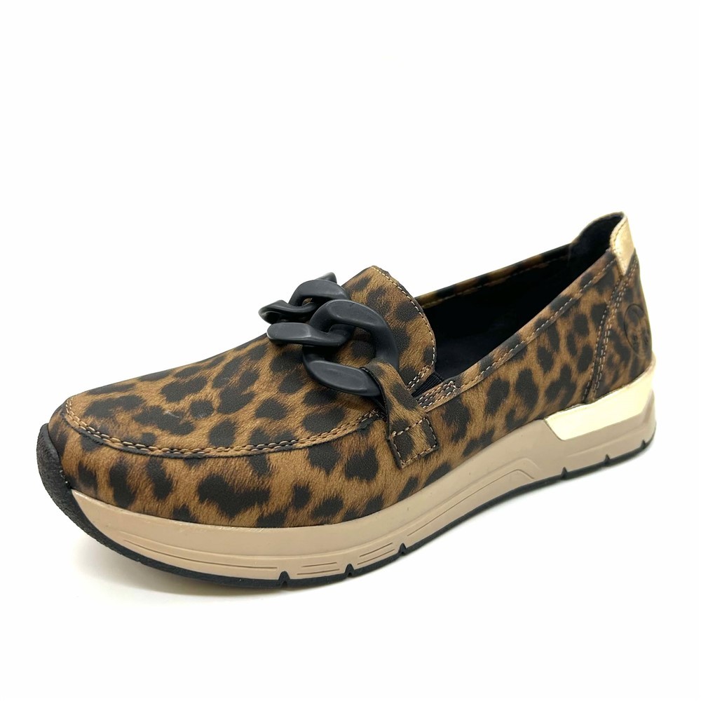 Rieker Mocassins Femme 54474-52 Vert – Confort Printemps-Été