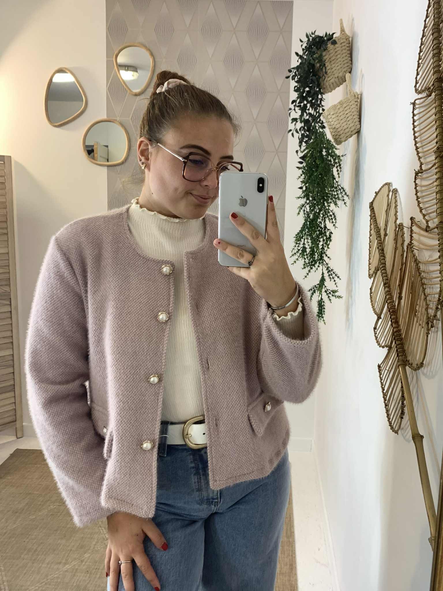 Veste Habillée DDP Pour Femme Taille 40, Grise, En Très Bon état - Occasion